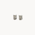 Vintage Nolan Miller Baguette Rhinestone Clip-On Earrings Nolan Miller