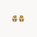 Joan Rivers “Captured Heart” Pearl Heart Pierced Earrings Joan Rivers