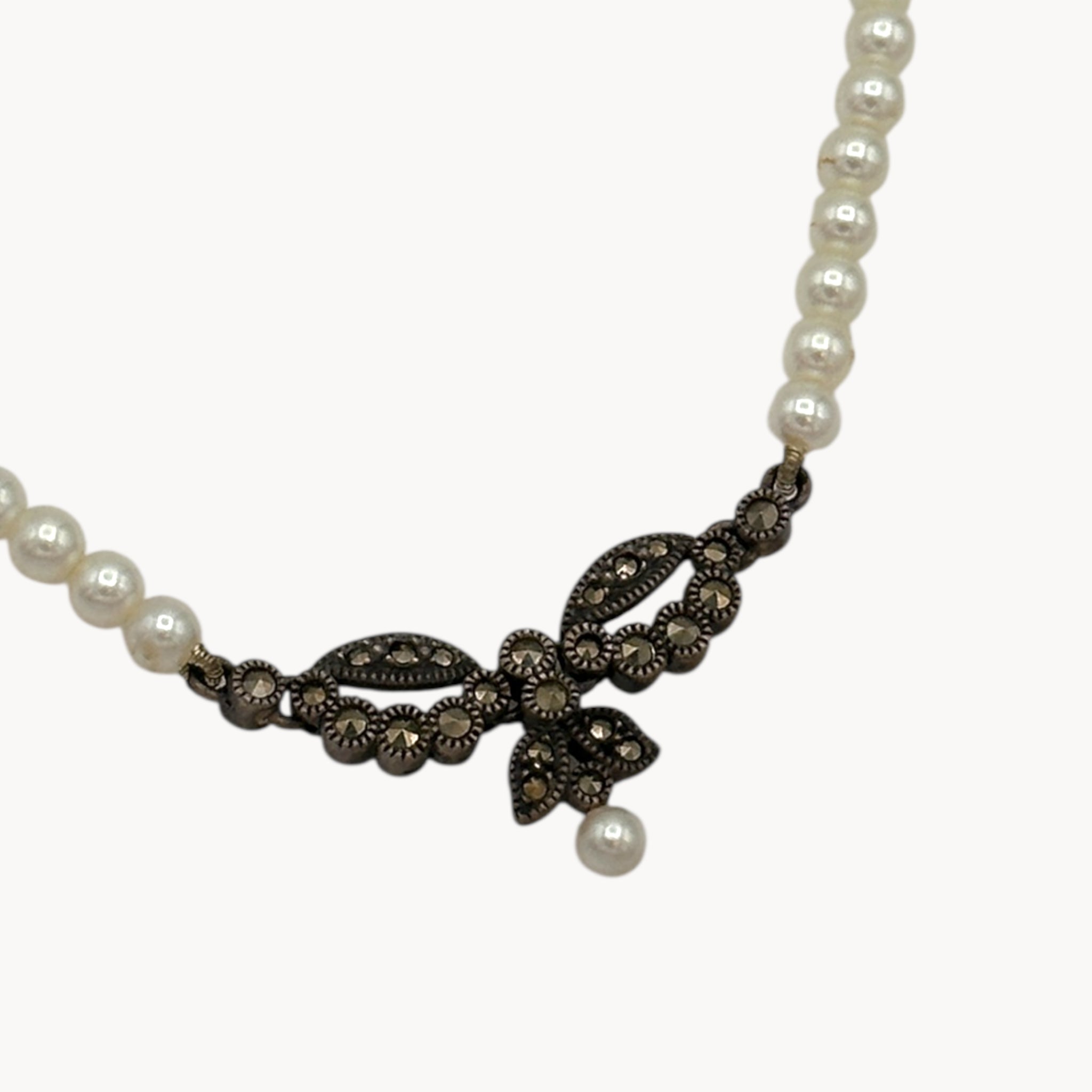 Judith Jack Sterling Silver Faux Pearl Pendant Necklace