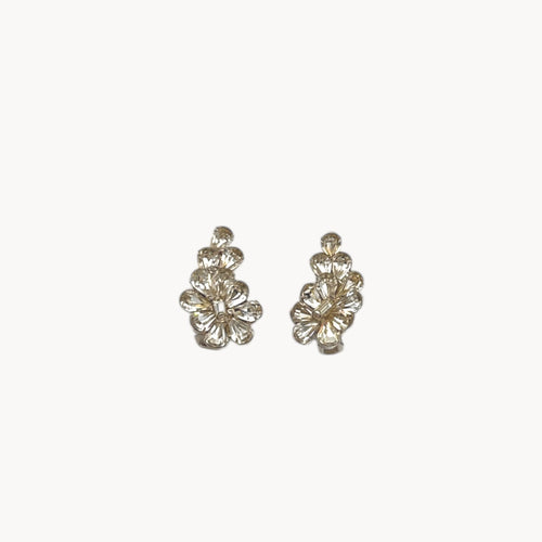 Vintage Hattie Carnegie Rhinestone Crawler Clip-On Earrings Hattie Carnegie