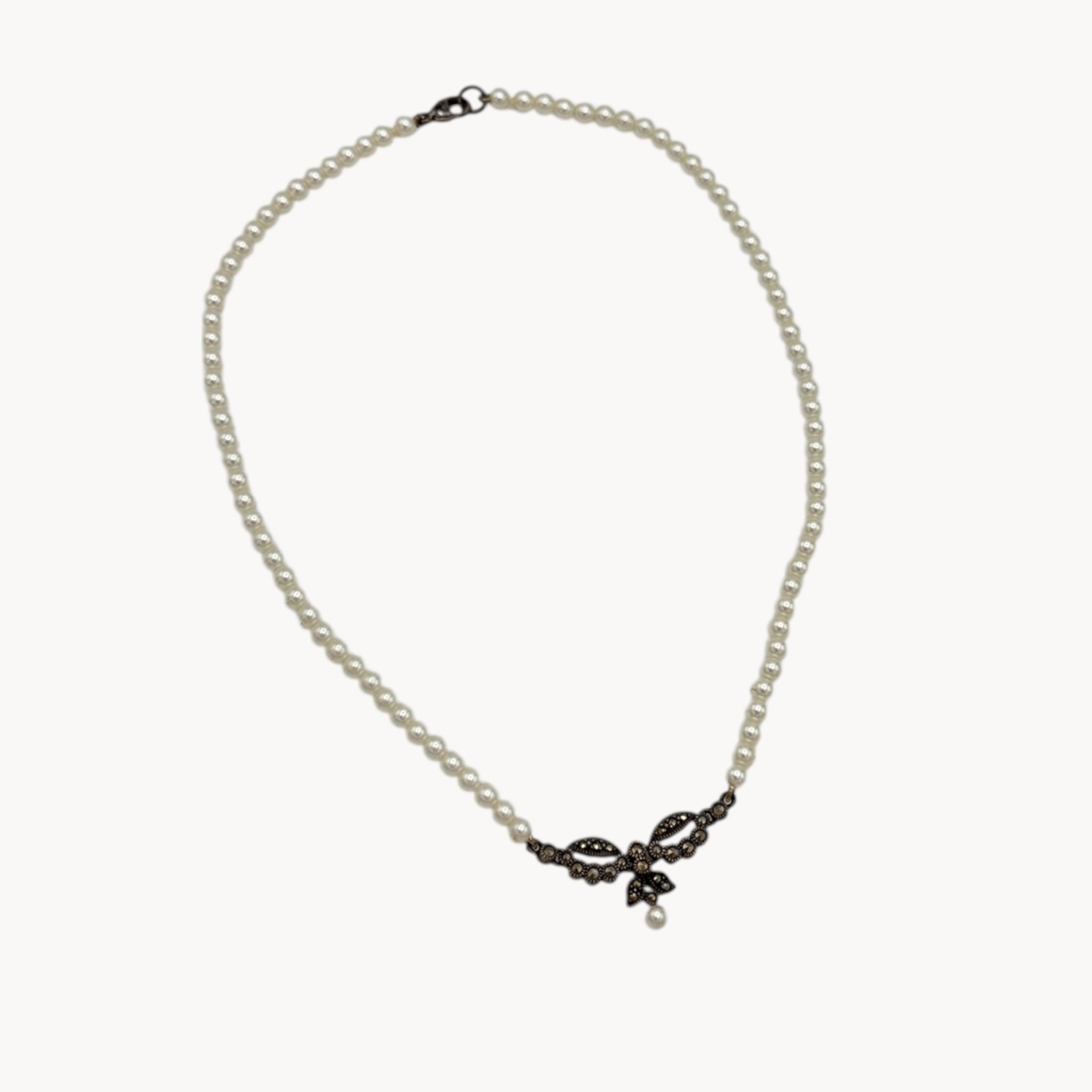 Judith Jack Sterling Silver Faux Pearl Pendant Necklace