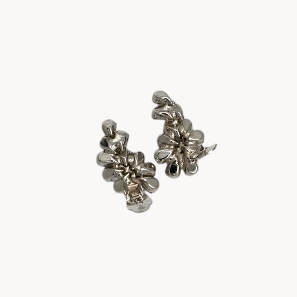 Vintage Hattie Carnegie Rhinestone Crawler Clip-On Earrings Hattie Carnegie