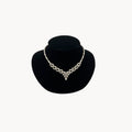 Vintage Bogoff Art Deco Rhinestone Pendant Necklace