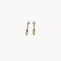Vintage Swarovski Swan Signed Crystal Dangle Pierced Earrings Swarovski