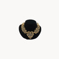 Jose Maria Barrera for Avon Antiqued Gold Marie Antoinette Heart Necklace