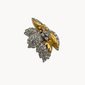 Nolan Miller Rhinestone Floral Brooch